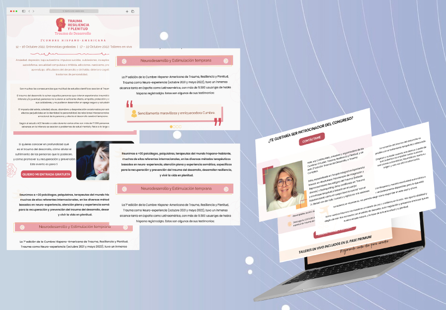 Diseño de experiencia digital para un proyecto de bienestar